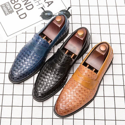 Hermann | Penny-Loafer in Flechtoptik