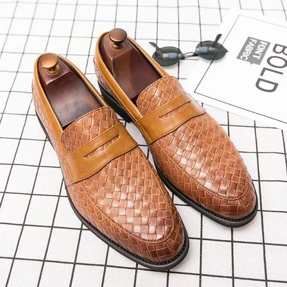 Hermann | Penny-Loafer in Flechtoptik