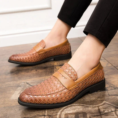Hermann | Penny-Loafer in Flechtoptik