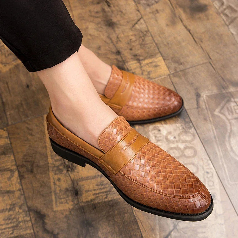 Hermann | Penny-Loafer in Flechtoptik