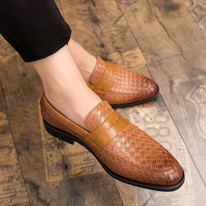 Hermann | Penny-Loafer in Flechtoptik