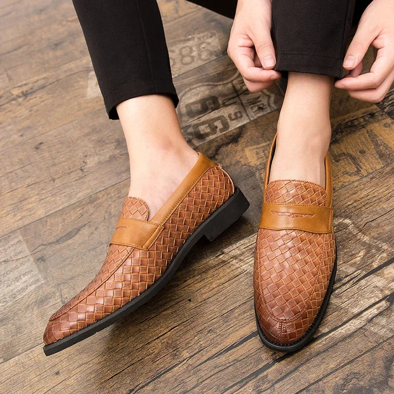 Hermann | Penny-Loafer in Flechtoptik