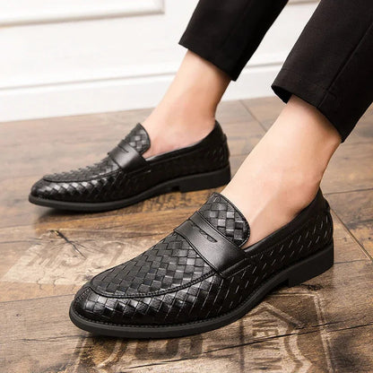 Hermann | Penny-Loafer in Flechtoptik