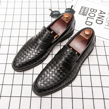 Hermann | Penny-Loafer in Flechtoptik