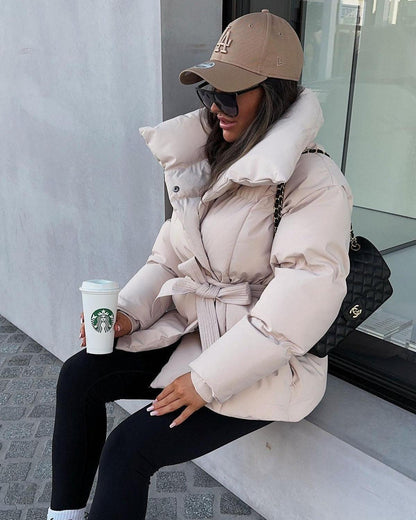 Ella | Steppjacke mit Gürtel