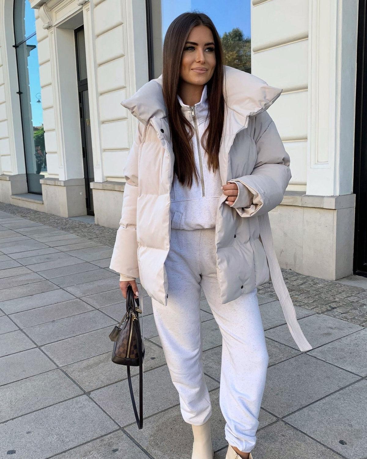 Ella | Steppjacke mit Gürtel