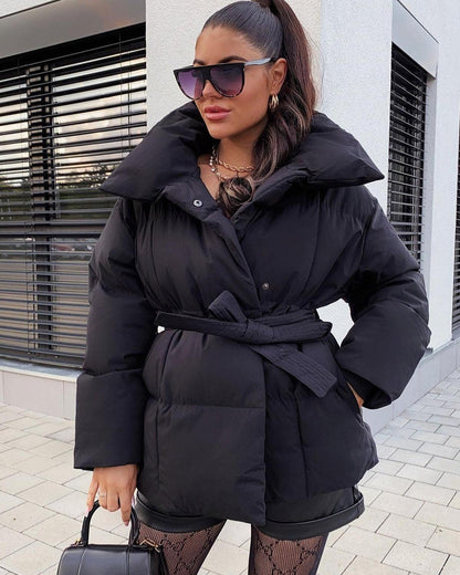 Ella | Steppjacke mit Gürtel