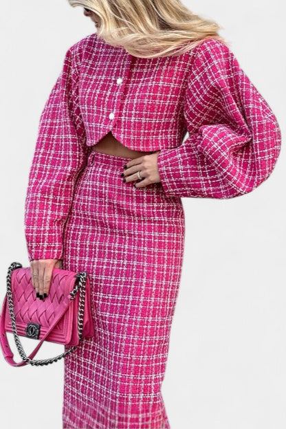 Ella | Rosa Karojacke & Maxirock Set