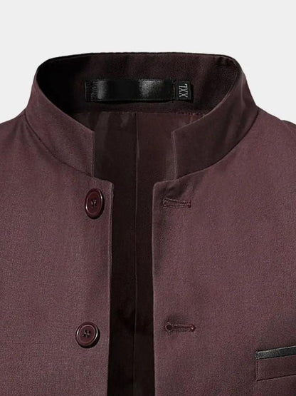 Edmund | Bordeauxrote Freizeitjacke