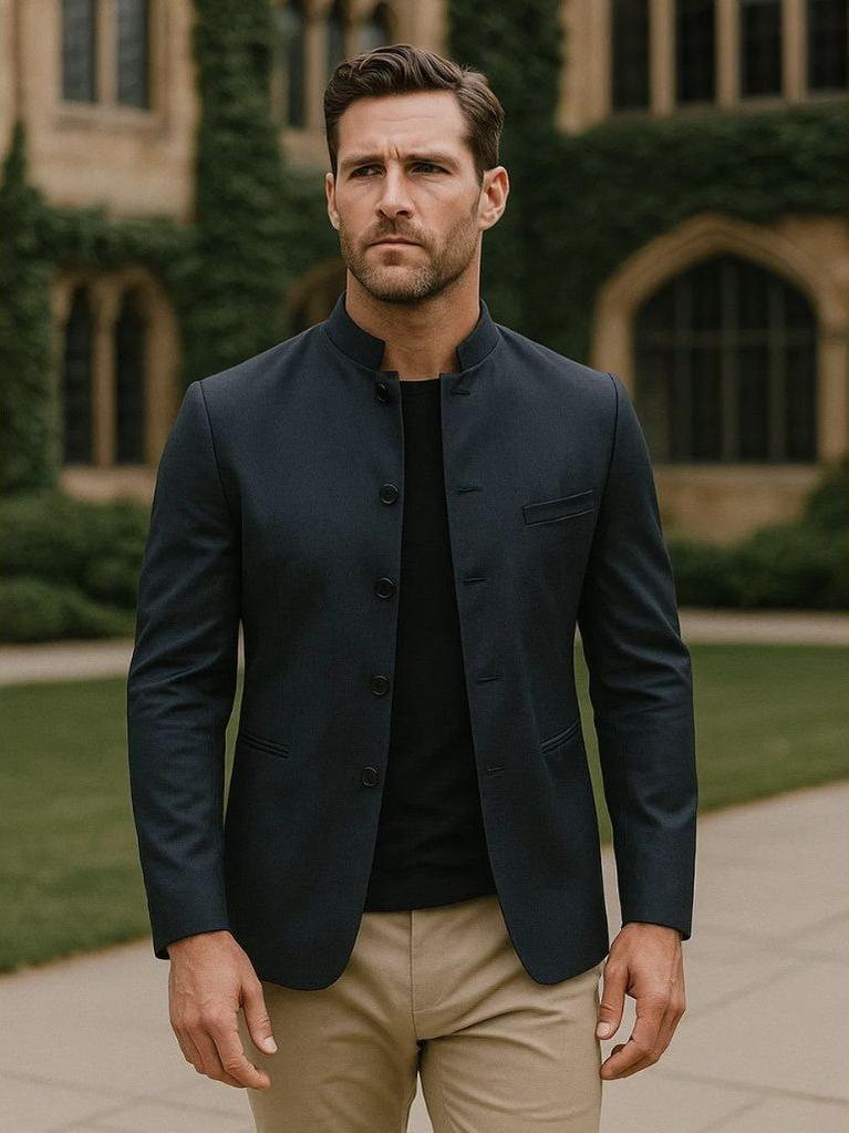 Edmund | Bordeauxrote Freizeitjacke