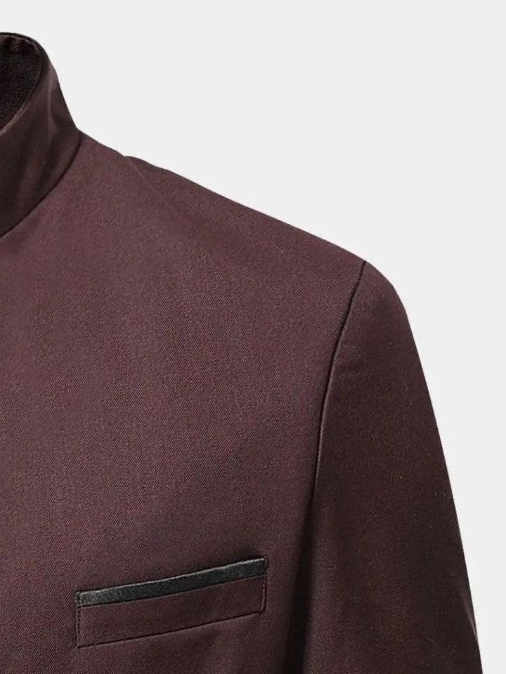 Edmund | Bordeauxrote Freizeitjacke