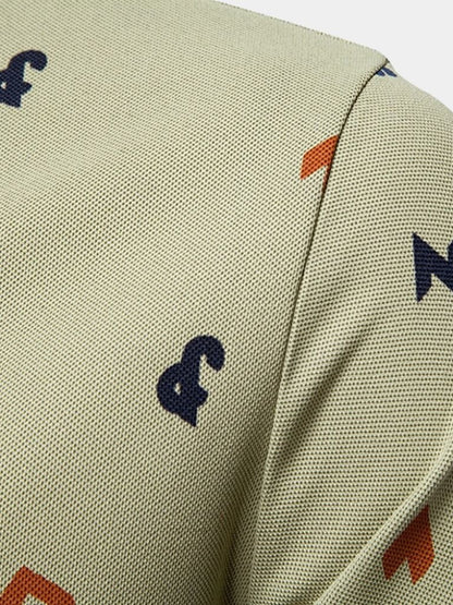 Emil | Weißes Poloshirt mit Print