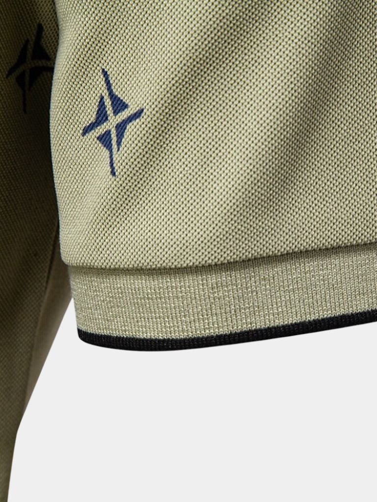 Emil | Weißes Poloshirt mit Print
