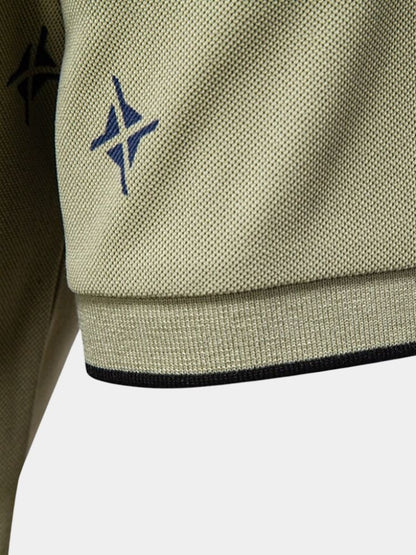 Emil | Weißes Poloshirt mit Print
