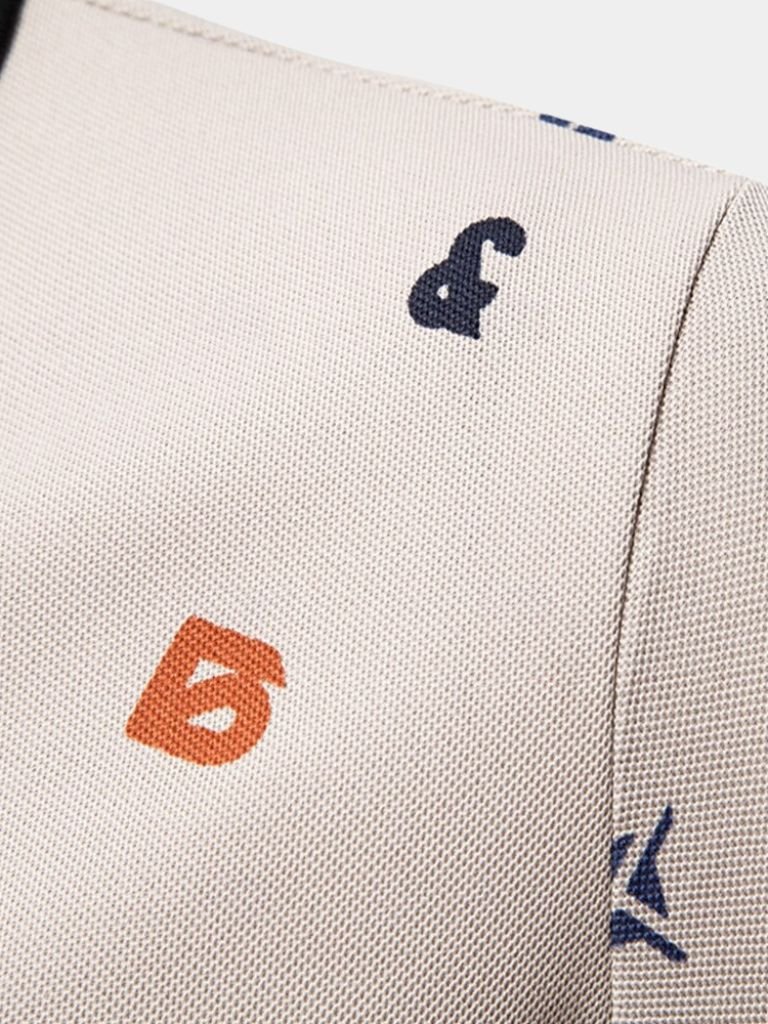 Emil | Weißes Poloshirt mit Print