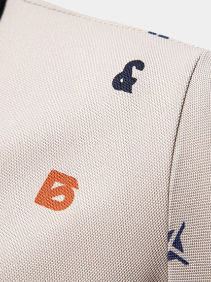 Emil | Weißes Poloshirt mit Print