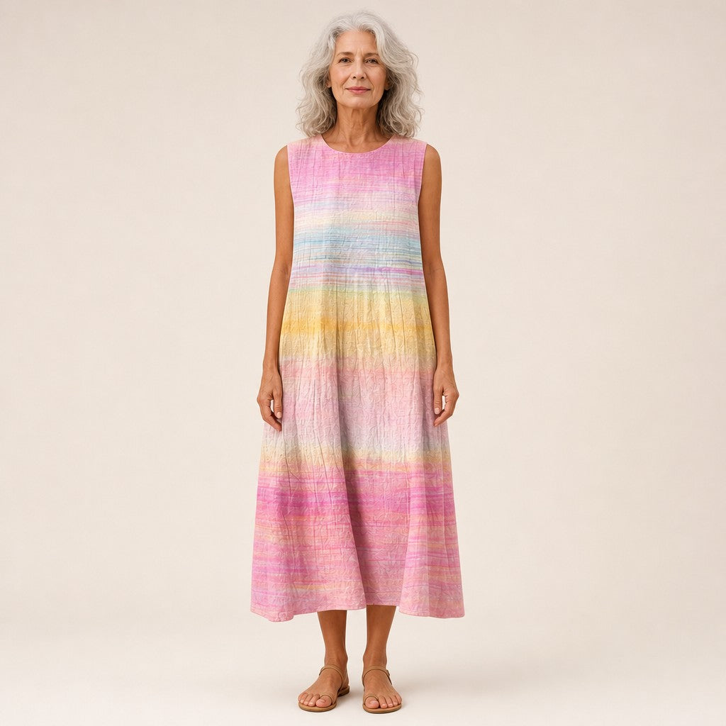 Lieselore | Ärmelloses Sommerkleid mit Farbverlauf