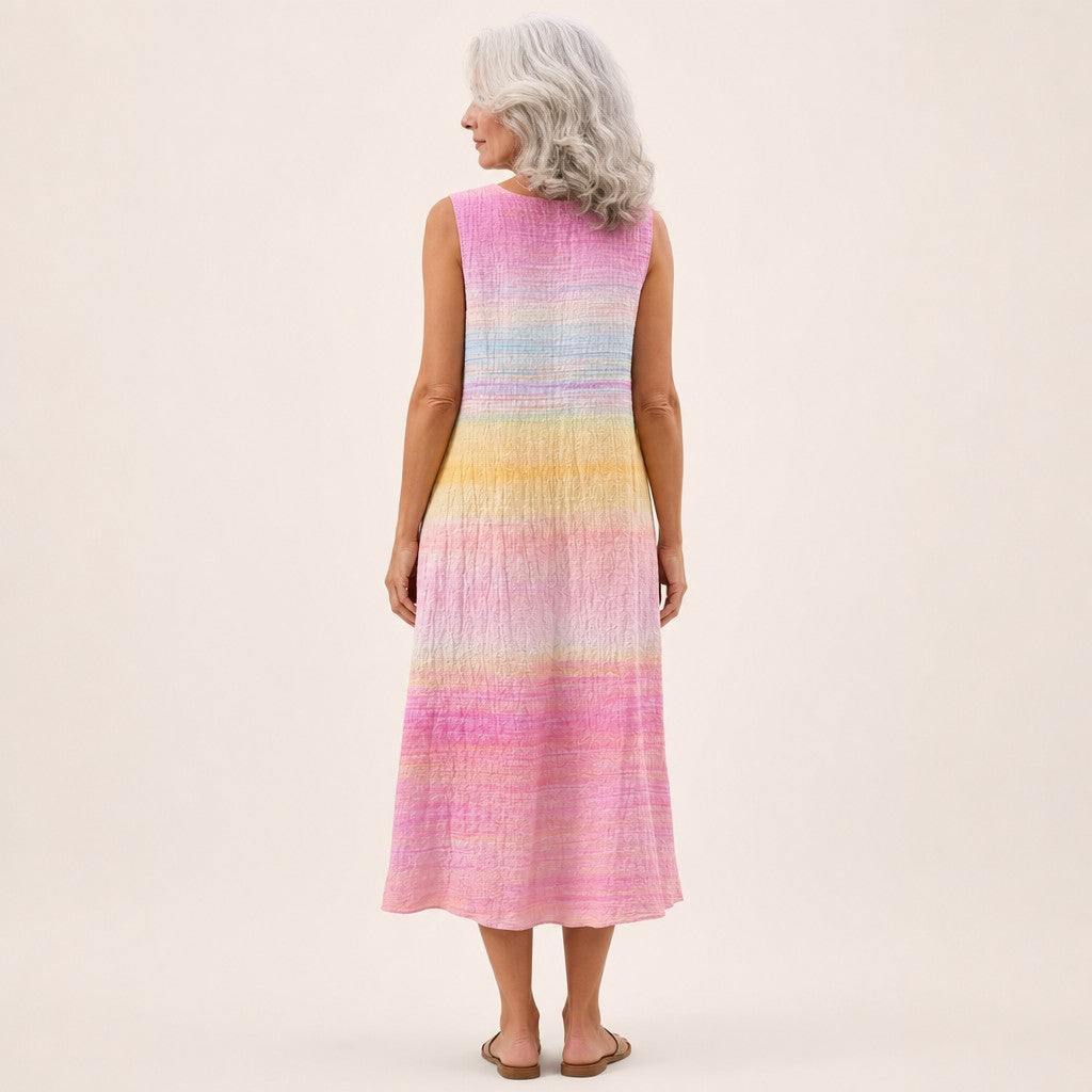 Lieselore | Ärmelloses Sommerkleid mit Farbverlauf