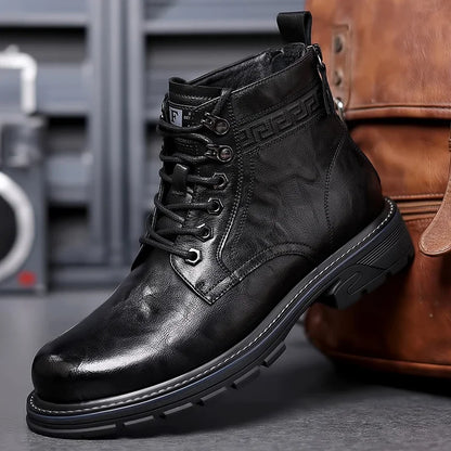 Eugen | Bordeauxrote Business-Schnürstiefel