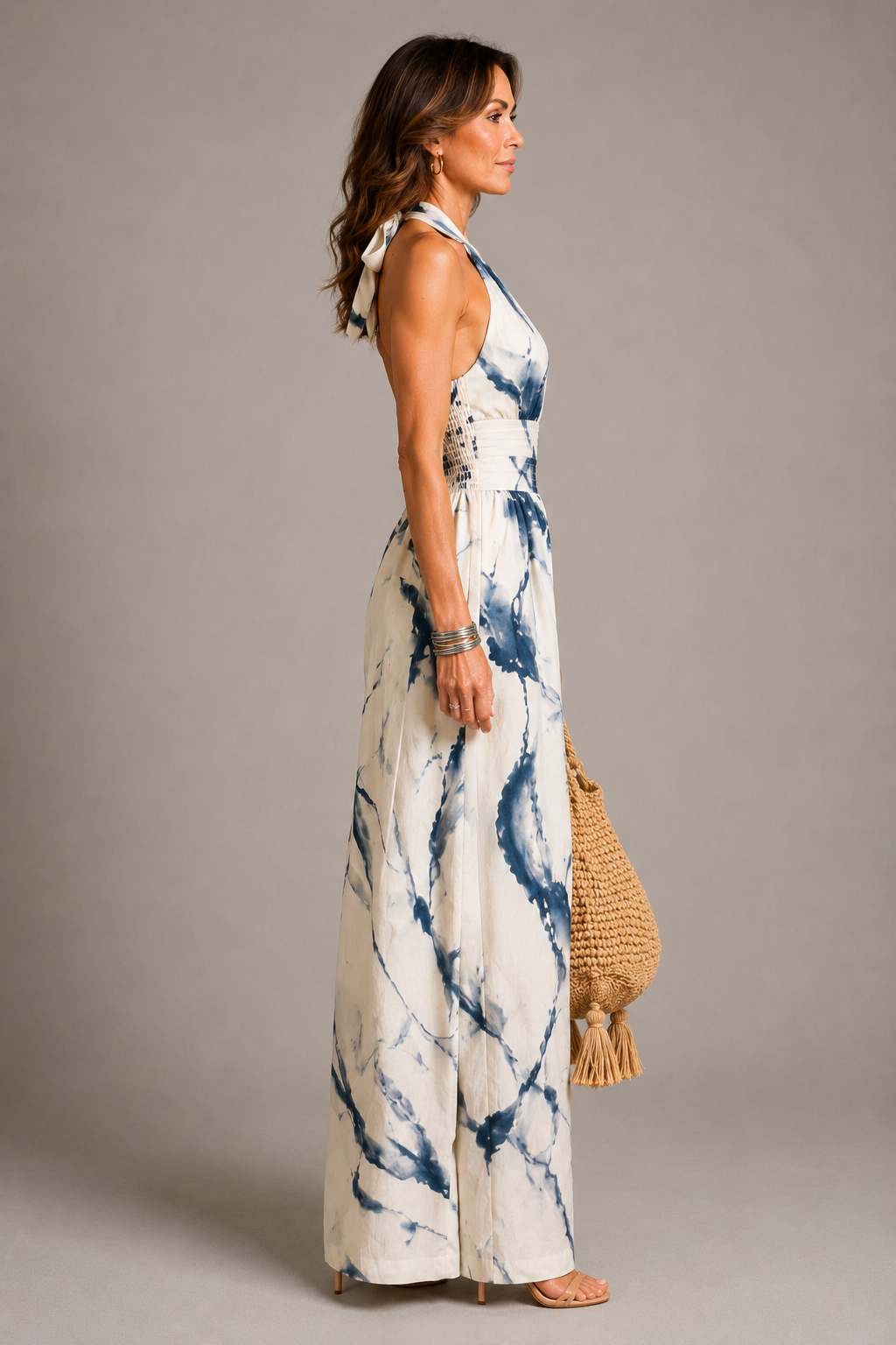 Britta | Jumpsuit mit Batikmuster