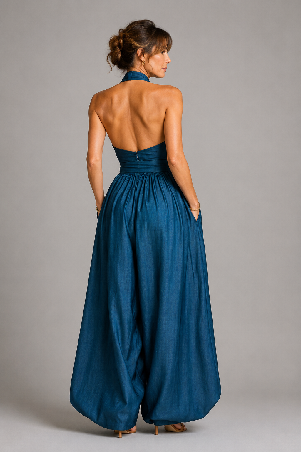 Petra | Jumpsuit mit Bindegürtel