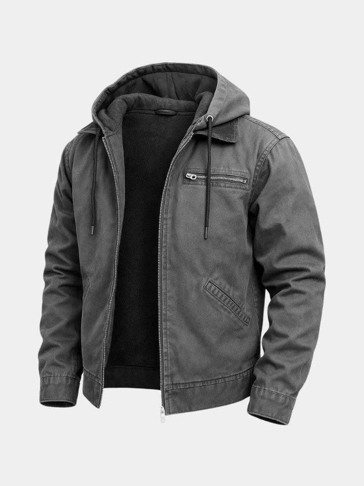 Felix | Blaue Kapuzenjacke