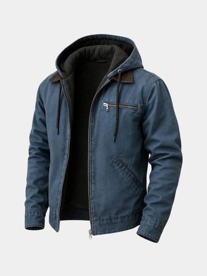 Felix | Blaue Kapuzenjacke
