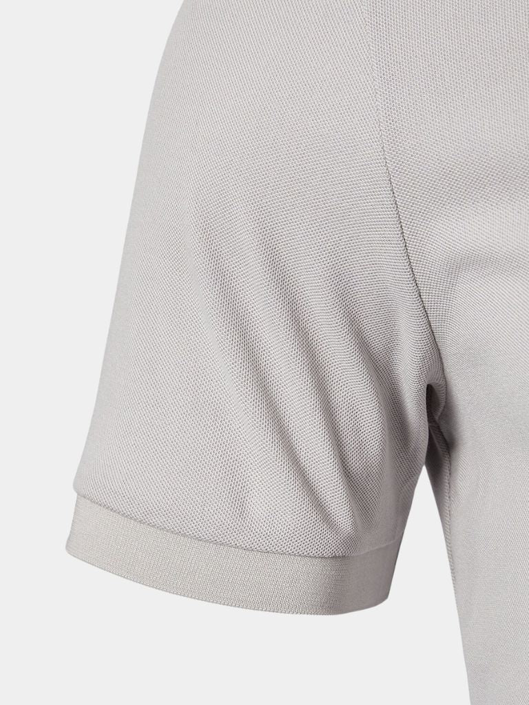 Felix | Hellgraues Poloshirt mit Kontrastkragen
