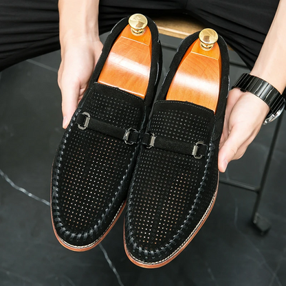 Ludwig | Firenze Penny-Loafer in Veloursoptik