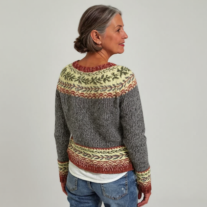 Friederike | Norwegerpullover in Grau