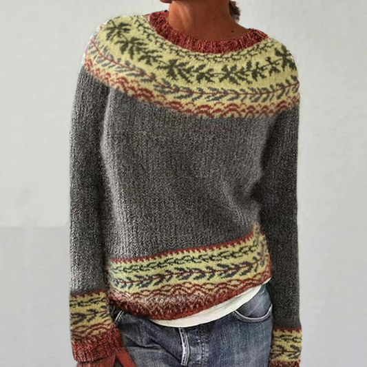Friederike | Norwegerpullover in Grau