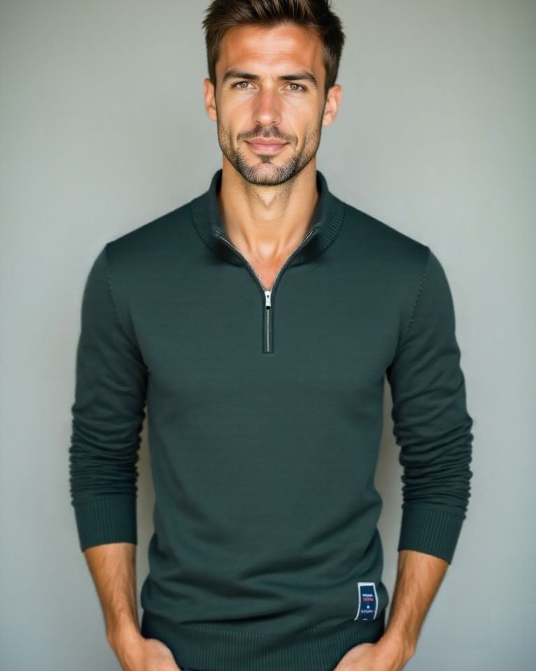 Friedrich | Grüner Troyer-Pullover