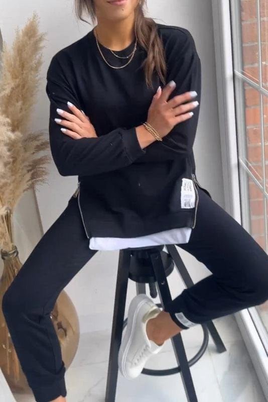 Freda | Lagenlook-Sweatshirt & Jogginghose Set