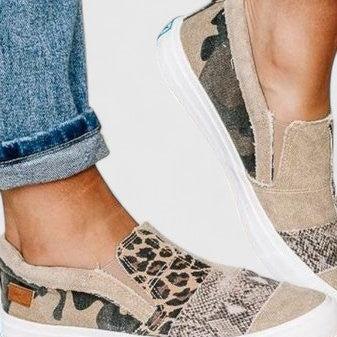 Gisela | Slip-on mit Patchworkmuster
