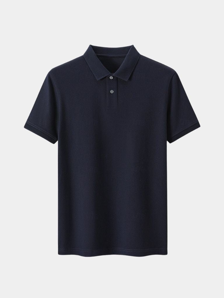 Gernot | Klassisches hellgraues Poloshirt