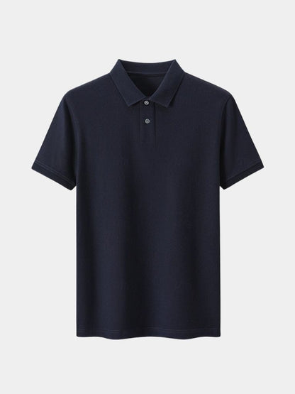 Gernot | Klassisches hellgraues Poloshirt