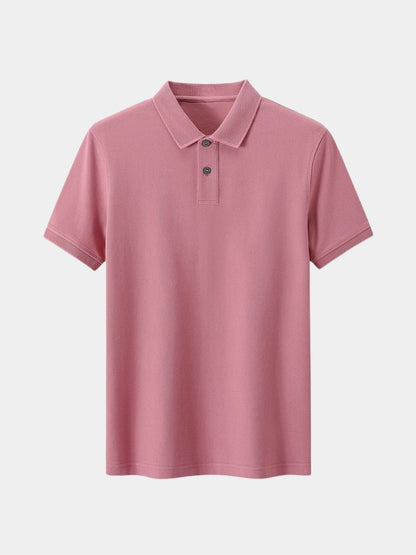 Gernot | Klassisches hellgraues Poloshirt