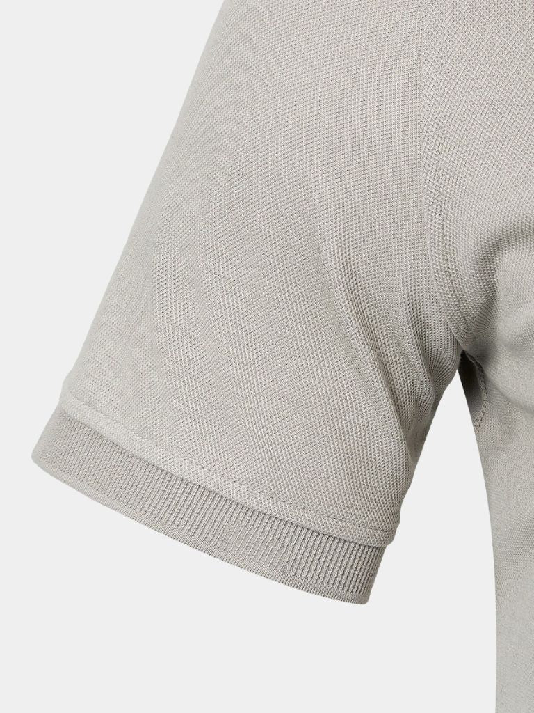 Gernot | Klassisches hellgraues Poloshirt