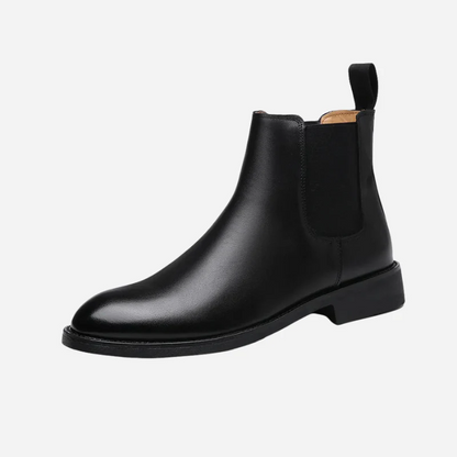 Hagen | Beige Chelsea-Boots in Veloursoptik
