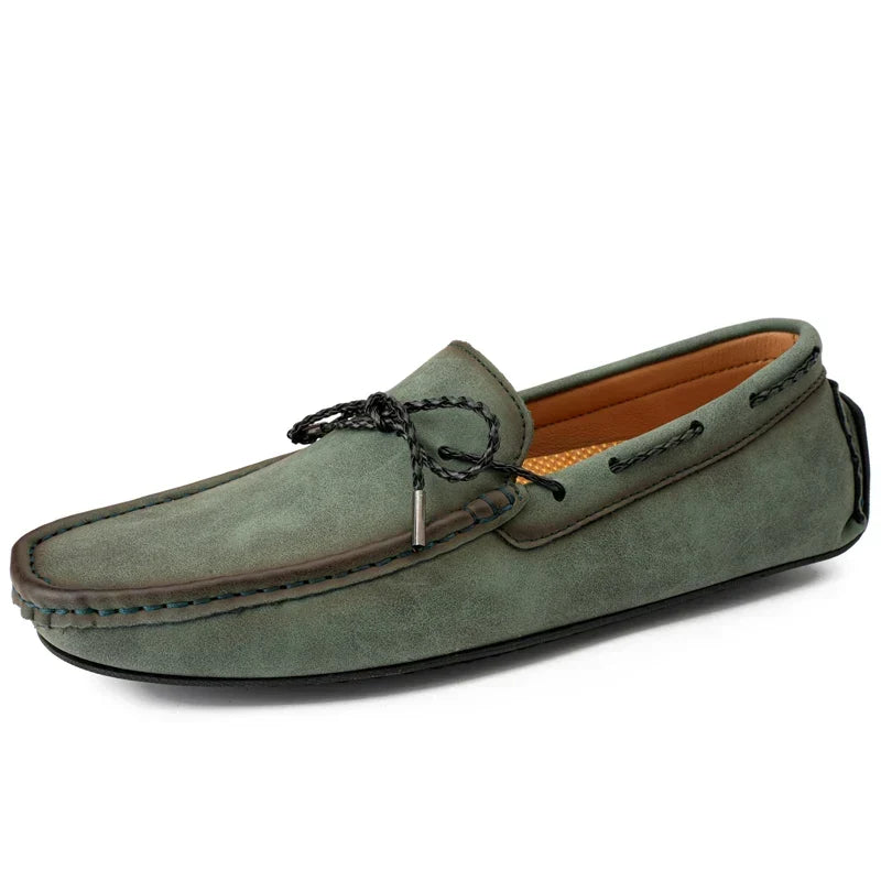 Edgar | Loafer in Veloursoptik mit handgearbeiteter Optik
