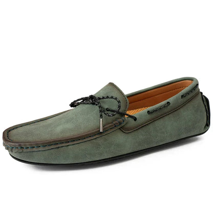 Edgar | Loafer in Veloursoptik mit handgearbeiteter Optik