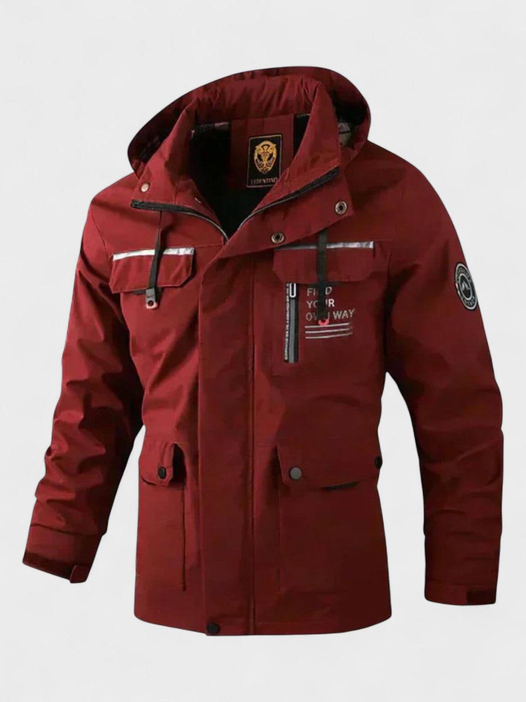 Hannes | Weiße Winterjacke mit Kapuze