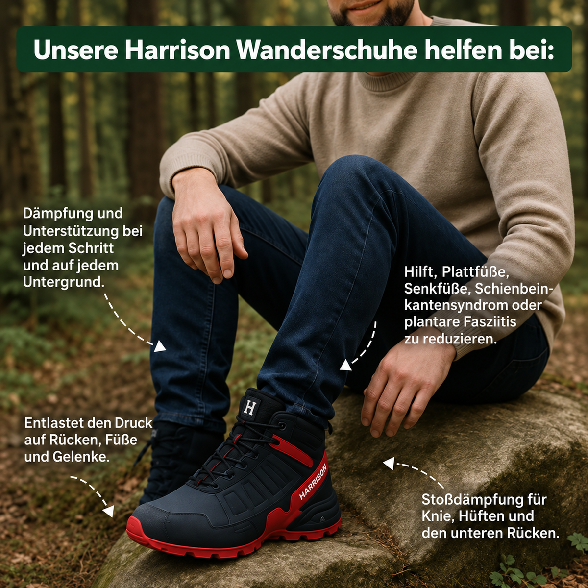 Hartmut | Hohe Outdoor-Schnürschuhe