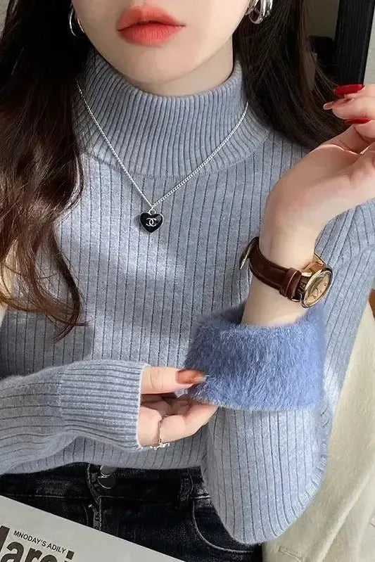 Helena | Weicher Strickpullover in Marineblau