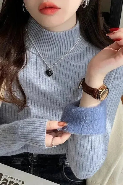 Helena | Weicher Strickpullover in Marineblau