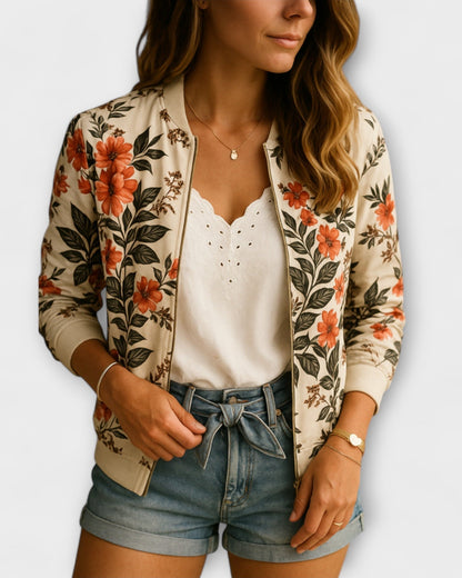 Henriette-Marie | Bomberjacke mit Blumenmuster