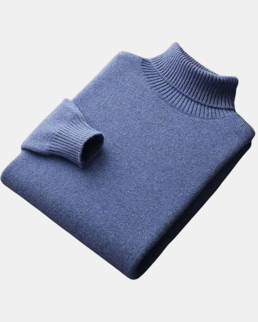 Helmut | Salbeigrüner Rollkragenpullover