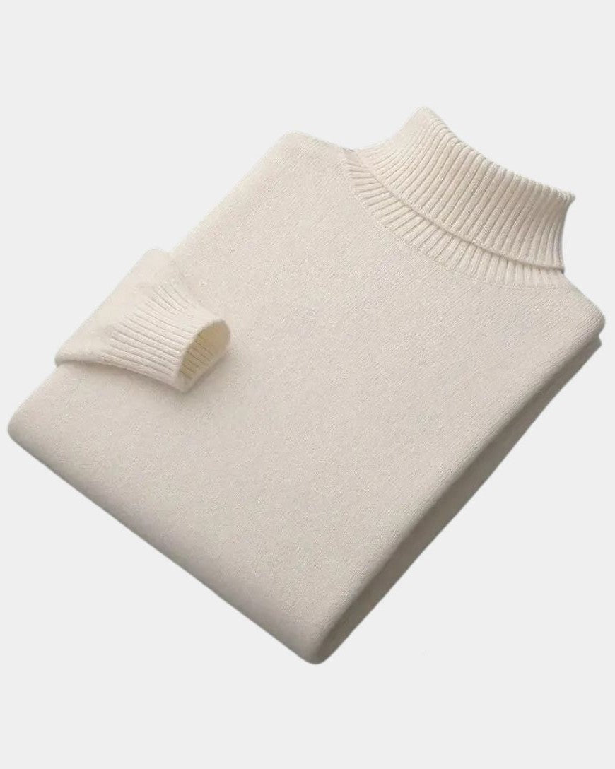 Helmut | Salbeigrüner Rollkragenpullover