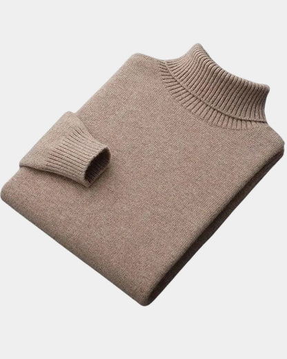 Helmut | Salbeigrüner Rollkragenpullover