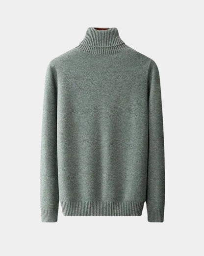 Helmut | Salbeigrüner Rollkragenpullover